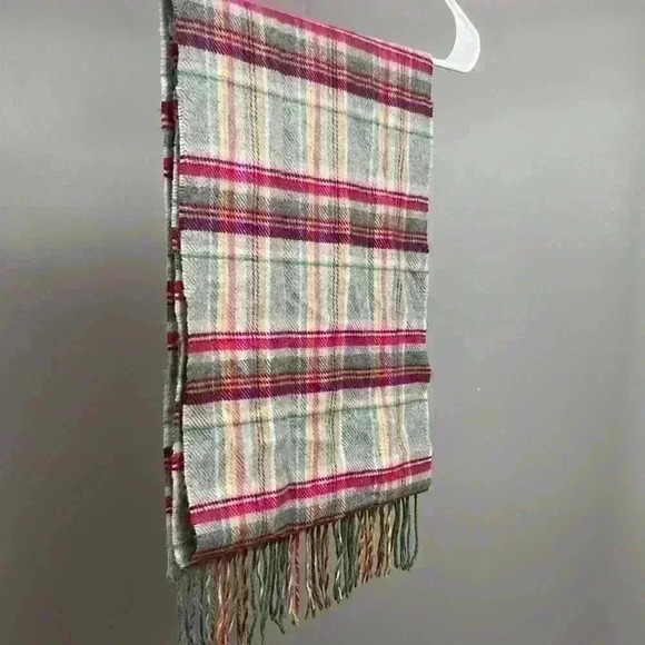 Pink, Purple, and Gray Cashmink Scarf by V. Fraas - Picture 4 of 6